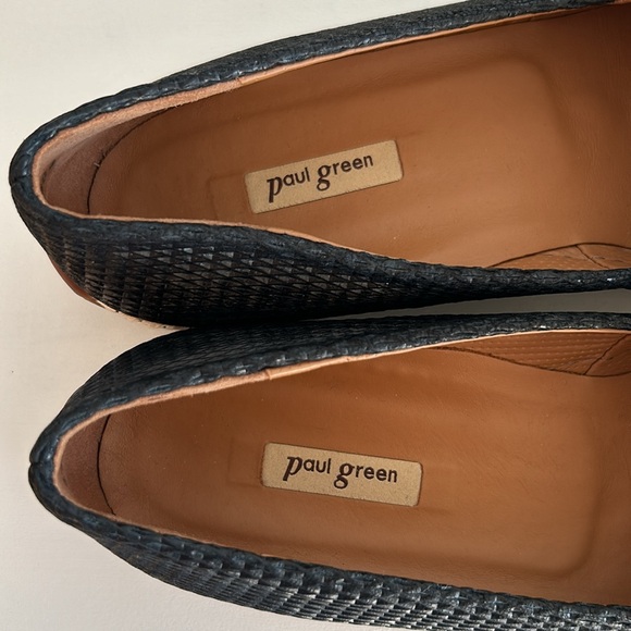 Paul Green •  Layla Leather Espadrille Flats in Black Size 8 US / 37 EU / 5.5 UK - Picture 8 of 15